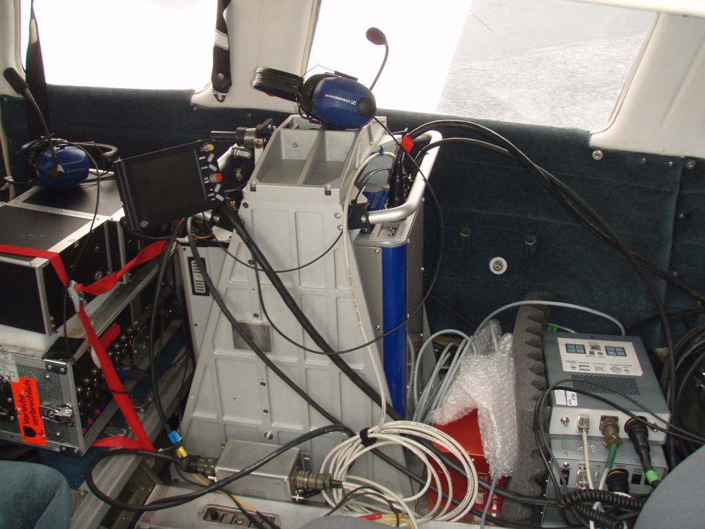 Hyperspectral Sensor AISA in aircraft