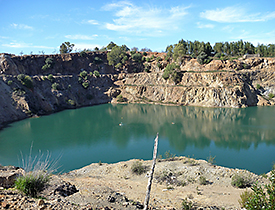 Pit Lake Guadiana in the former mining area Herrerias in Andalusia, Spain. Photo: Bertram Boehrer/UFZ