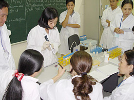 Laboratory measurements and training of staff and students in the CETASD - Centre for Environmental Technology and Sustainable Development in Hanoi, Vietnam