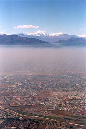 Air pollution Santiago de Chile