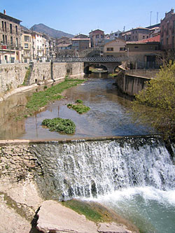 Der Fluss Llobregat in Nordost-Spanien