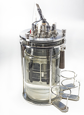 Bioreactor with upgrade kit for the bioelectrochemical synthesis. Photo: André Künzelmann/UFZ