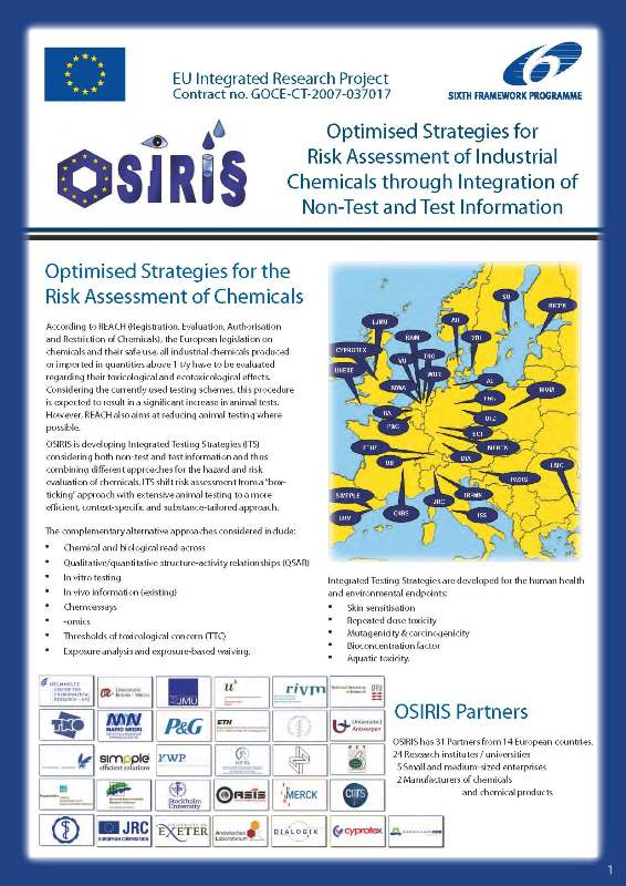 OSIRIS Brochure front page