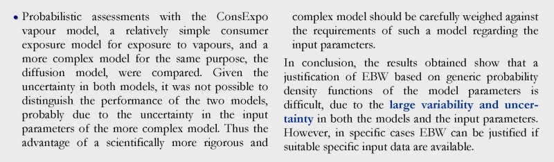 Uncertainty exposure models 2