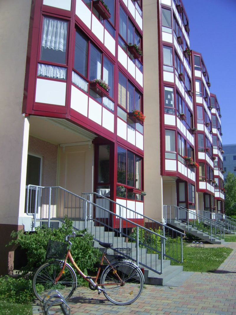 Modernized large housing estate in Grünau