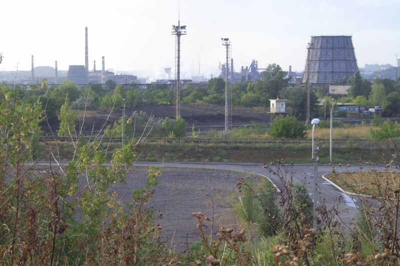Steelworks in the inner city