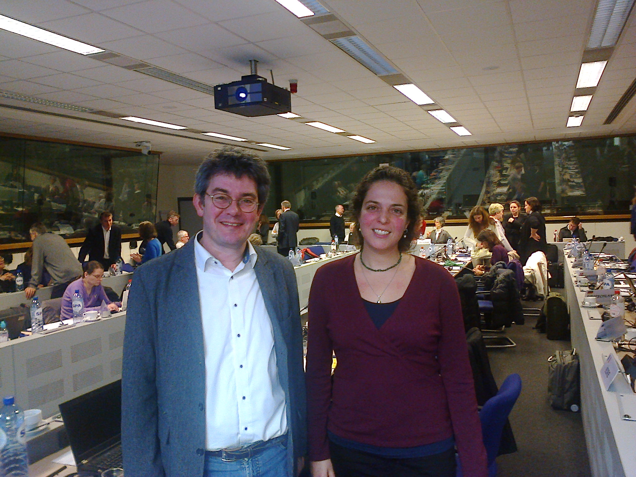 Carolina Di Paolo and Henner Hollert at the WG Chemicals Meeting-Water Framework Directive (25-26 February 2015)
