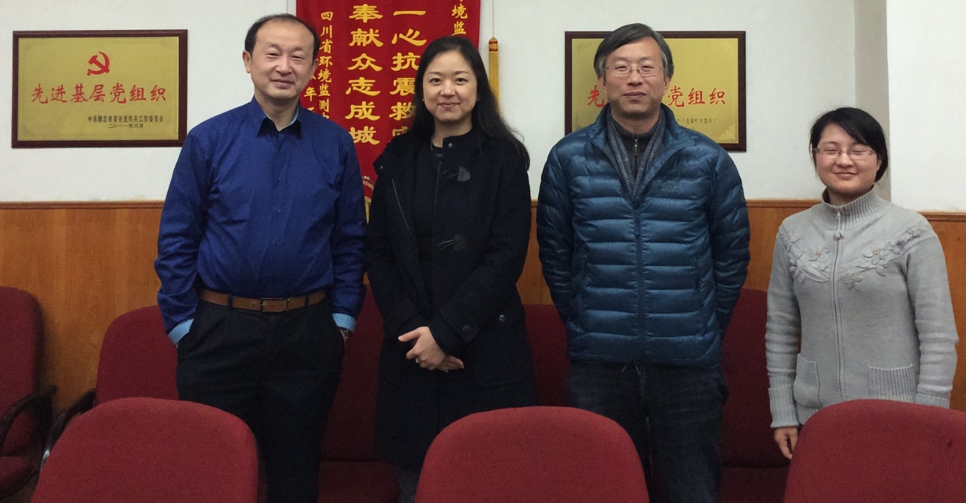 Visiting Hubei Research Academy of Environmental Sciences on 25, Feb, 2015