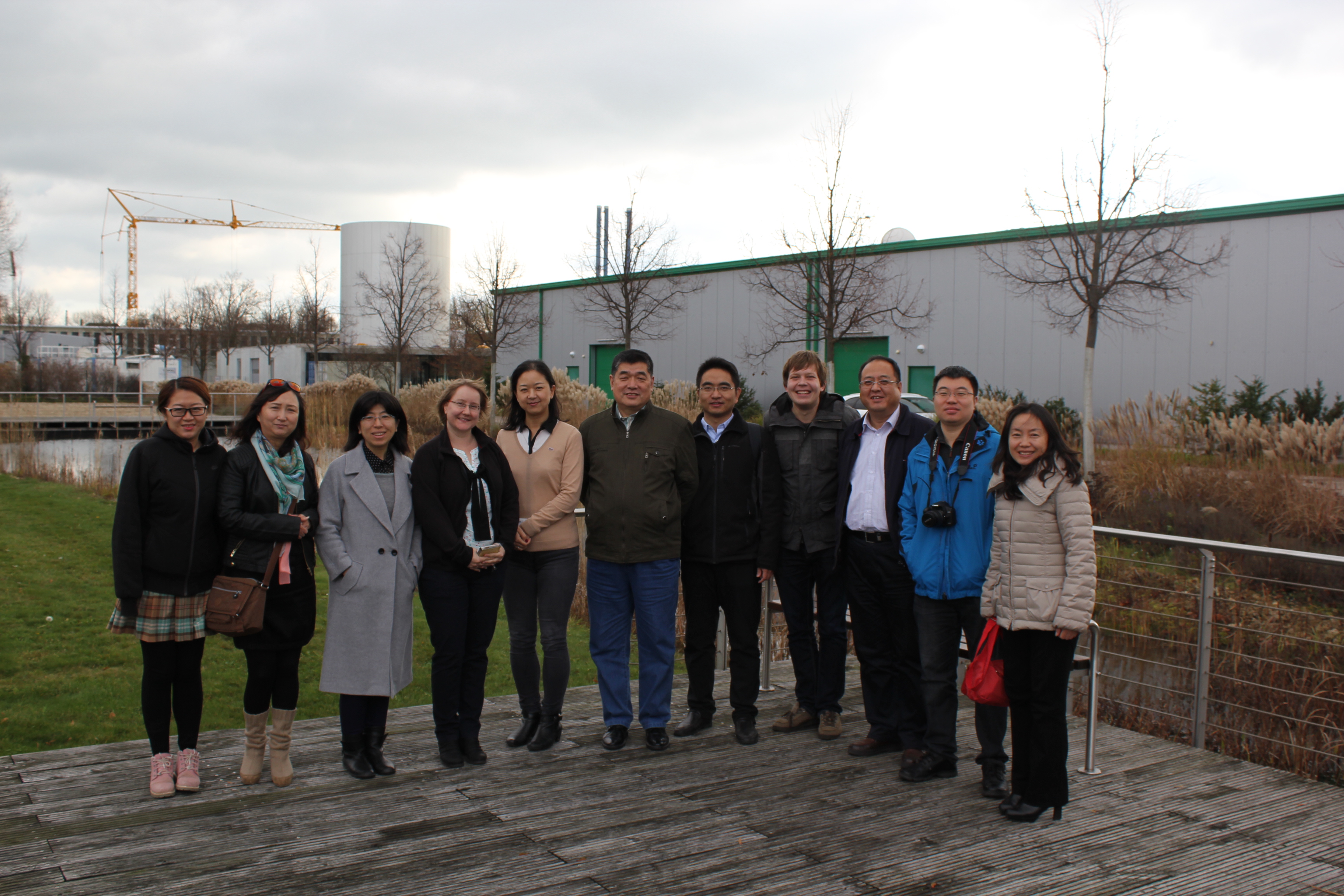 The delegation of CRAES visiting UFZ, Photo from Lars Bilke, UFZ on 15-18, Nov, 2015