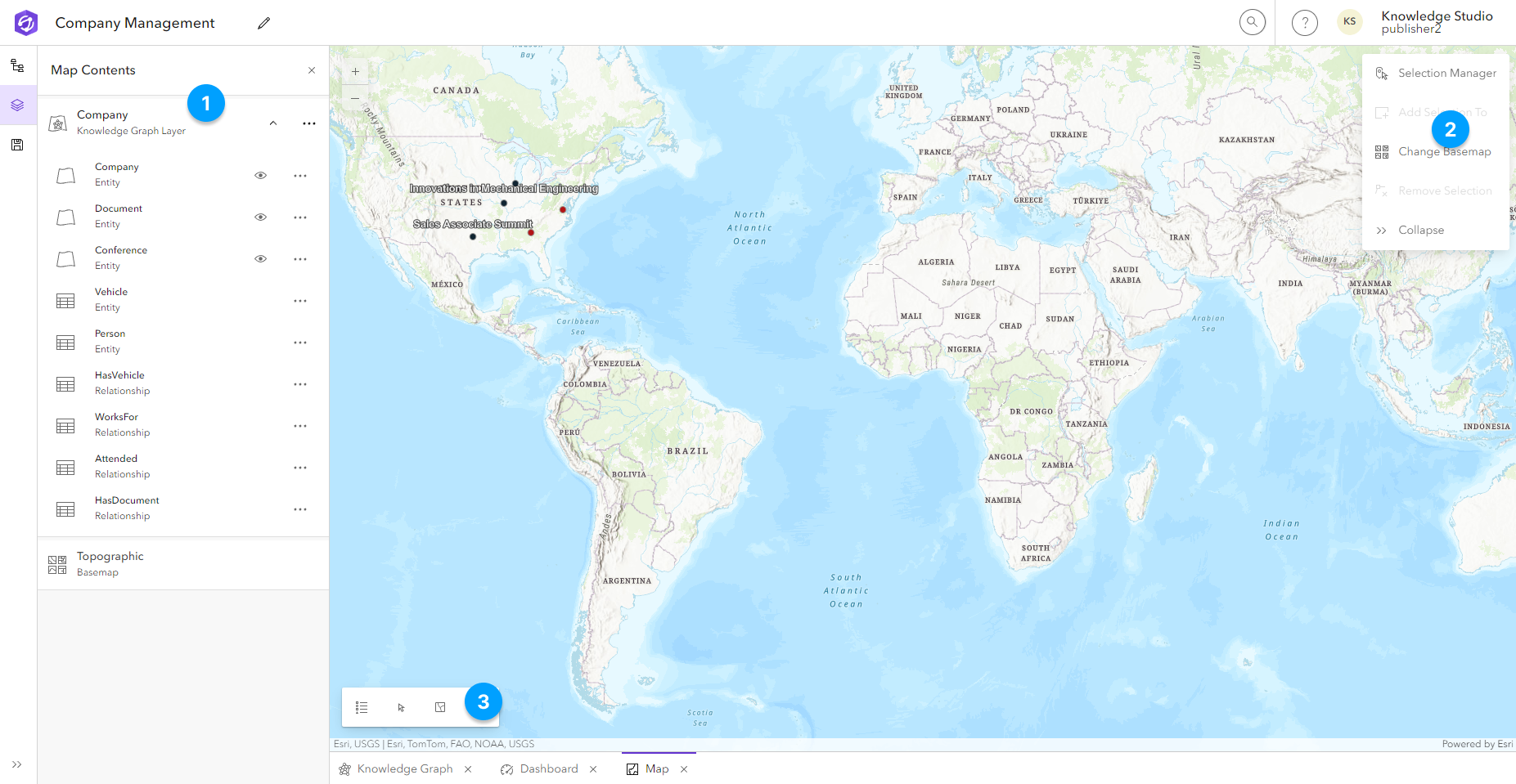 Map view diagram Map view diagram