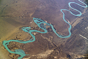 Luftbild Fluss Südamerika