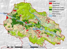 Bodennutzung im Einzugsgebiet Sasiv
