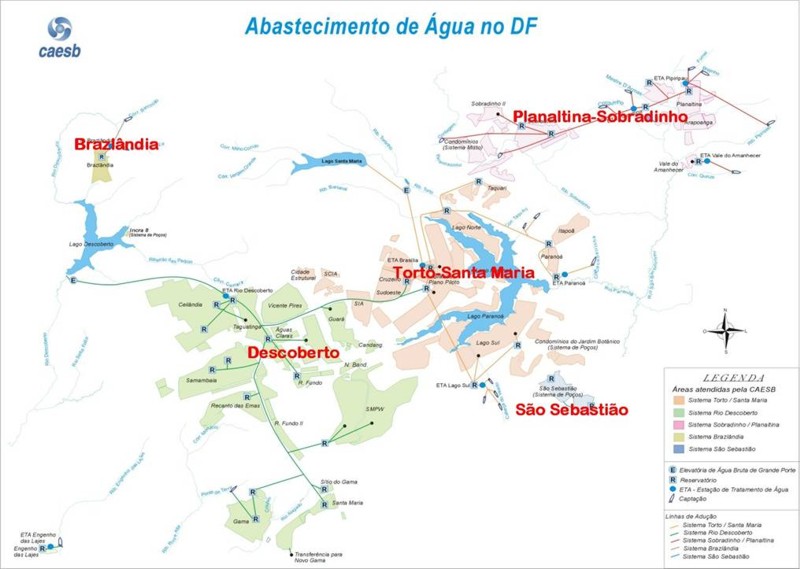 Map of existing distribution system