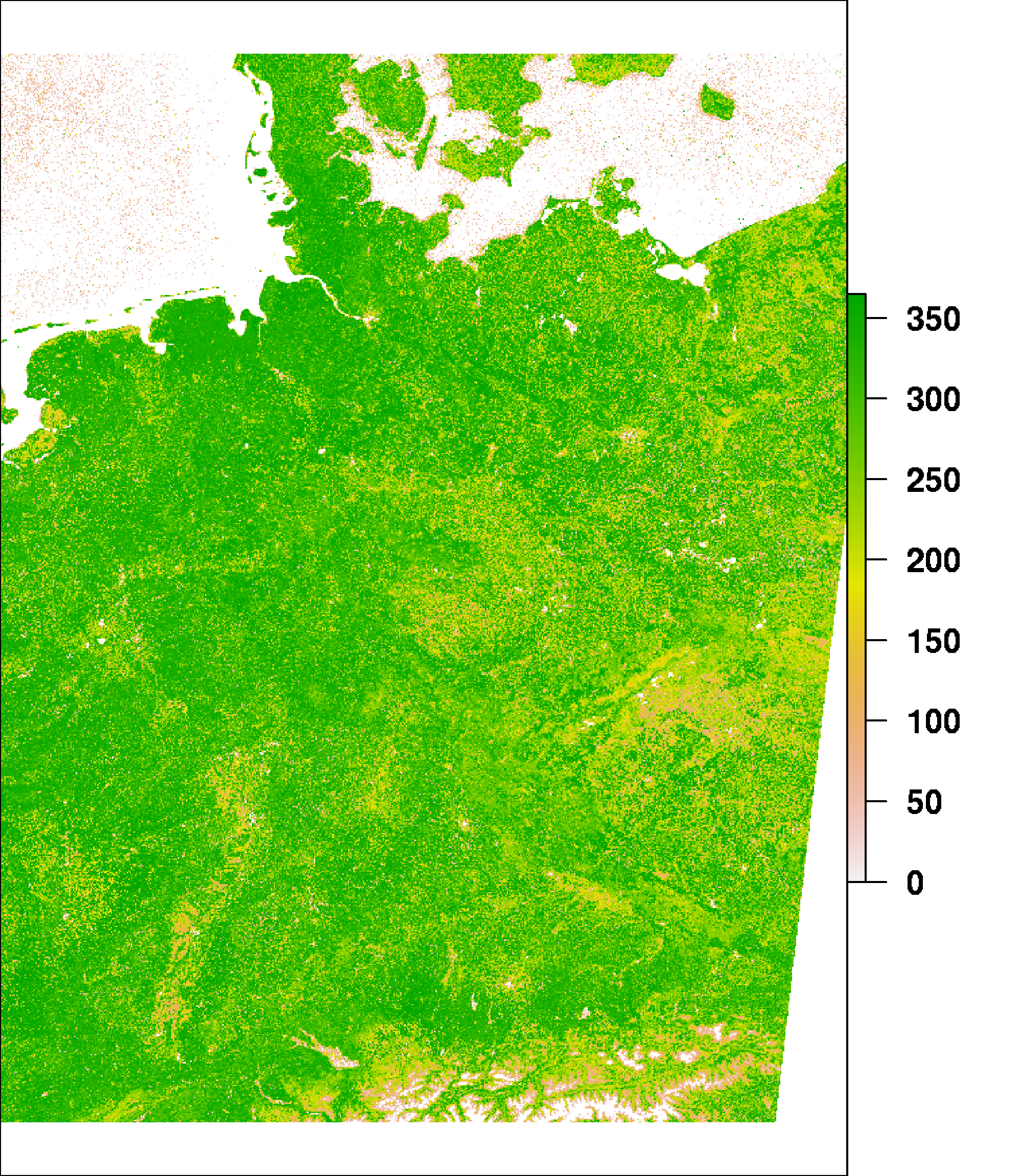 Length of vegetation period Length of vegetation period