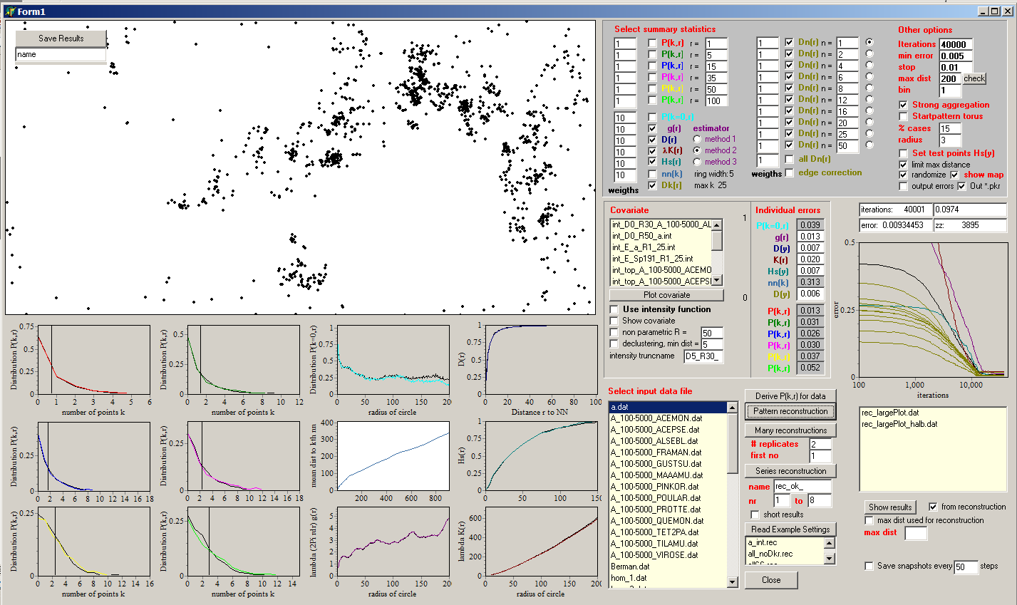 Pattern Reconstruction GUI