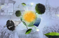 Illustration erneuerbare Energien
