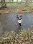 Selke River discharge measurement