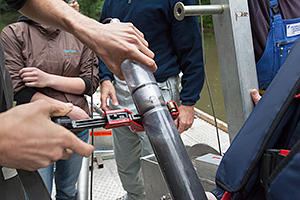 Sedimentkern. Foto: Klaus-Dieter Sonntag