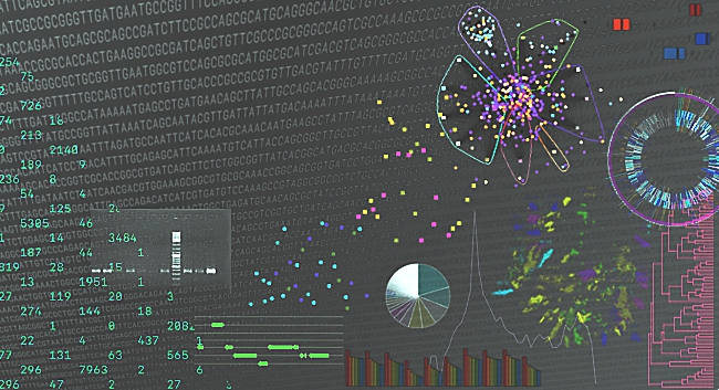 Omics and Bioinformatics. Graphic: Anna Heintz-Buschart/UFZ Omics and Bioinformatics. Graphic: Anna Heintz-Buschart/UFZ