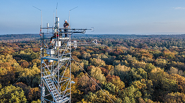 Messturm Hohes Holz, Sachsen-Anhalt. Foto: André Künzelmann/UFZ