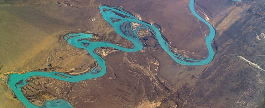Aerial photo of a river in Argentine. Photo: André Künzelmann/UFZ