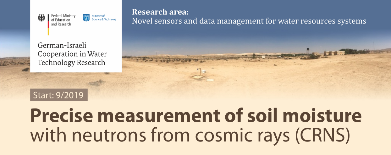Präzise Messung von Bodenfeuchte mit Neutronen aus kosmischer Strahlung
