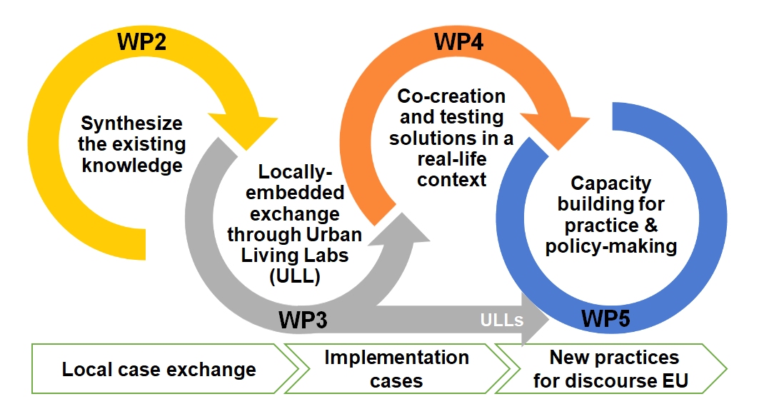 Scheme showing the House-In Project Approach and related Work packages