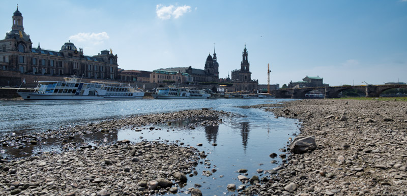 The river Elbe in Dresden. Foto: A. Künzelmann