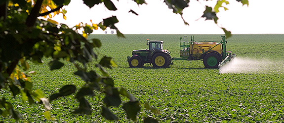 Inputs of pesticides in agriculture.
Photo: André Künzelmann/UFZ