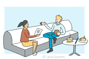 Mentoring, Gespräch (© Lorna Schütte)