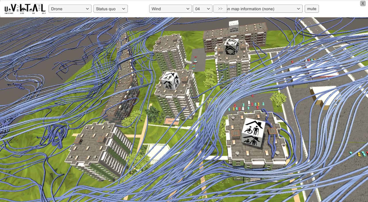 Micrometeorological simulation (air flow)