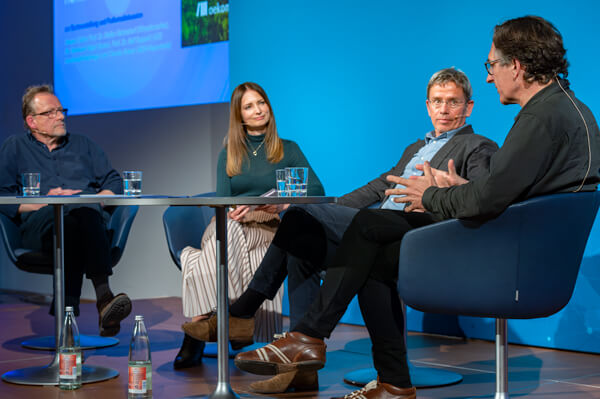 Bernhard Kegel, Claudia Reiser, Stefan Rahmstorf, Ralf Seppelt | HEL 2023 | Foto André Künzelmann / UFZ