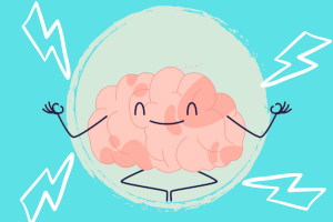 Brain relaxed, Lightning arround; ©freepik Brain relaxed, Lightning arround; ©freepik