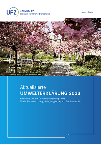 Cover UFZ-Umwelterklärung
