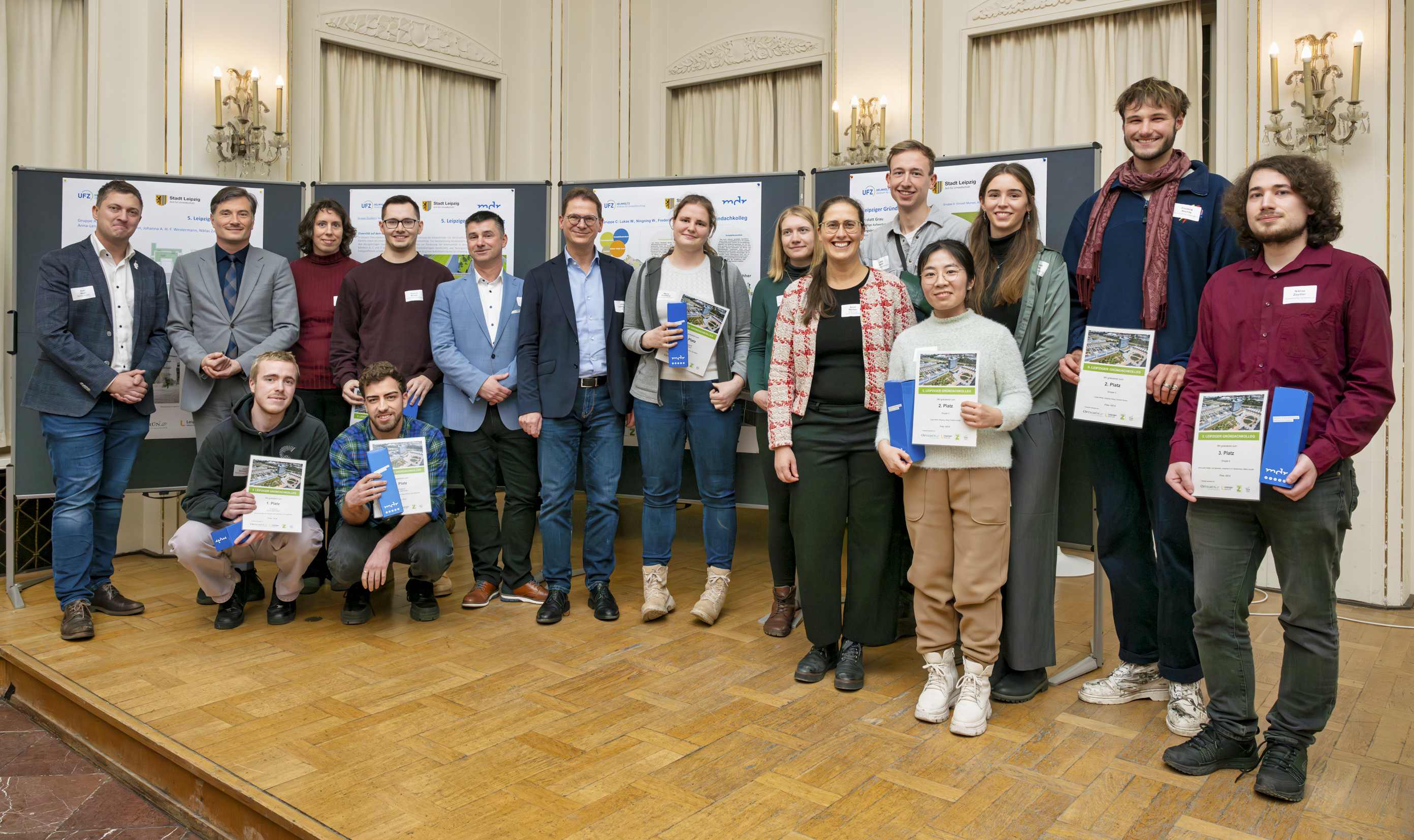 Preisverleihung des 5. Leipziger Gründachkollegs im Rahmen des 1. Mitteldeutschen Gründachtags (Foto: A. Künzelmann) Preisverleihung des 5. Leipziger Gründachkollegs im Rahmen des 1. Mitteldeutschen Gründachtags (Foto: A. Künzelmann)