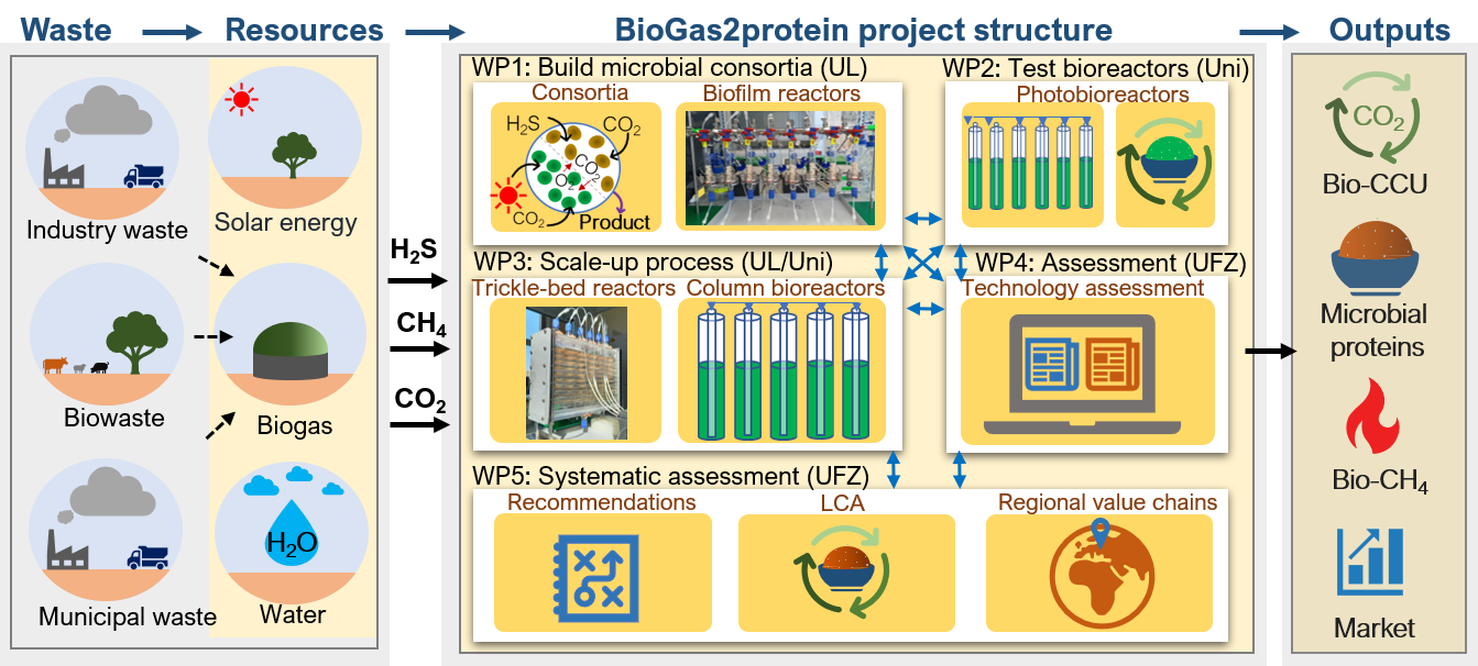 BioGas2protein WPs