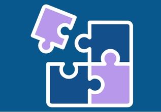 Ein Puzzleteil wird eingesetzt