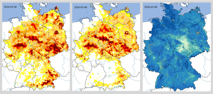 08032026_D&uuml;rremonitor-UFZ_Datenbasis: DWD-CDC_Hintergrundkarte: BKG. Quelle: webapp.ufz.de/wis-d