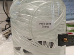 Experimental setup demonstrating bubbleless hydrogen injection through pressurized silicone tubing. Hydrogen flows inside the tubing and diffuses through the gas-permeable silicone wall into the surrounding liquid, enabling high gas-transfer efficiency and hydrogen utilization.