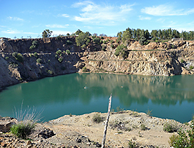 Guadiana-See im ehemaligen Herrerias-Tagebau in Andalusien. Foto: Bertram Boehrer/UFZ