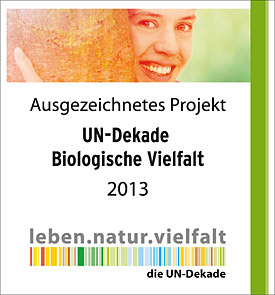 Auszeichnung der Lernsoftware PRONAS als offizielles Projekt der UN-Dekade Biologische Vielfalt.