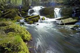 Wasserfall der Selke in der Nähe von Alexisbad