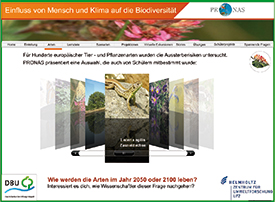 Internetseite von PRONAS Internetseite von PRONAS