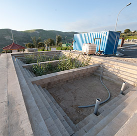 SMART and DEAD SEA Research and Demonstration Site for Decentralized Waste Water Treatment and Reuse in Fuheis nearby Amman, Jordanien, Naher Osten