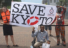 Proteste während der Klimakonferenz in Durban 2011, Südafrika