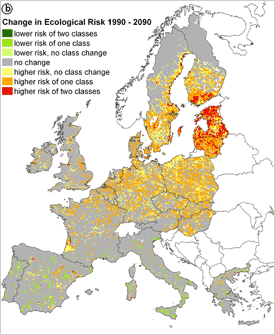 Scenarios about the ecological risks of the use of pesticides 2090