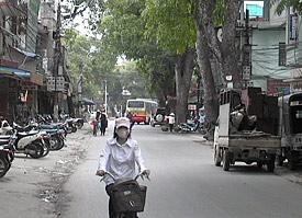 Straßenszene in Hanoi, Vietnam Straßenszene in Hanoi, Vietnam