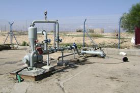 Groundwater well in Khan Younis area Groundwater well in Khan Younis area