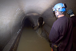 Sewer below Leipzig