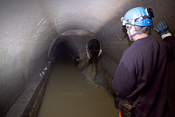 Abwasserkanal unter Leipzig